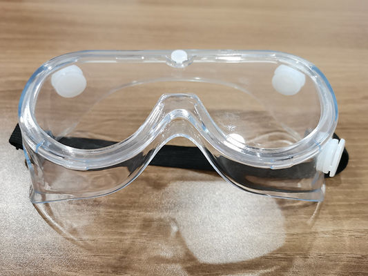 Adult Eye Protection Goggles , Clear Safety Glasses With PVC + PC Lens