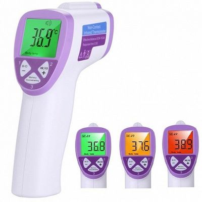 Handheld Forehead Infrared Thermometer Plastic Material Clinical Use No Touch