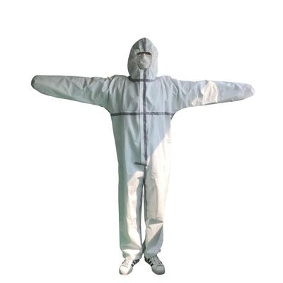 Breathable Disposable Protective Suit Soft Material 165mm - 180mm Size