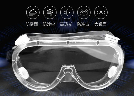 Transmittanable Custom Safety Goggles , Anti Fog Health And Safety Goggles