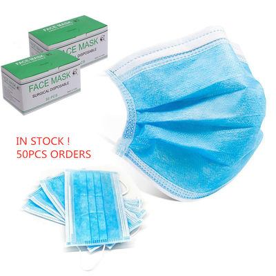 Non Woven 3 Ply Disposable Earloop Face Mask For Hospital / Healthcare