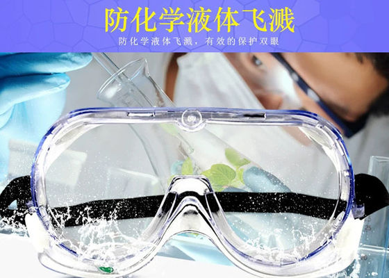 Anti Splash Disposable Protective Goggles UV Protection Lightweight For Laboratory