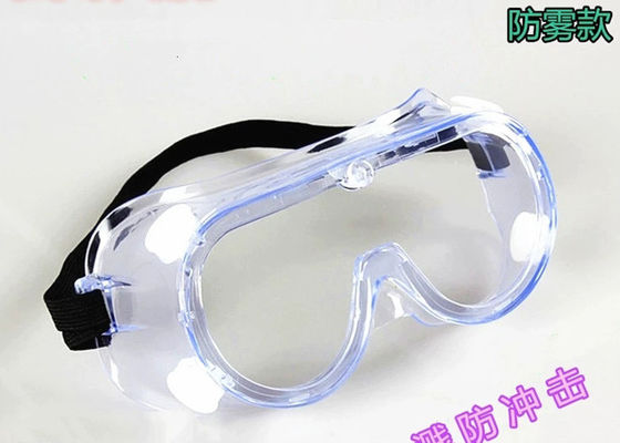 Plastic Scratch Resistant Disposable Protective Goggles Good Transparency PET Lens