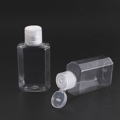 Detachable Plastic Cap 60ML PET Transparent Disinfectant Bottle