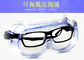 Indoor / Outdoor Clear Disposable Protective Goggles For Work Fully Sealed Isolation