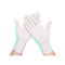Odourless White Medical Gloves , Nitrile Exam Gloves Isolation Beaded Cuff