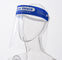 Spittle Spatter Proof Disposable Face Shield 0.18mm Thickness FDA / CE Approval